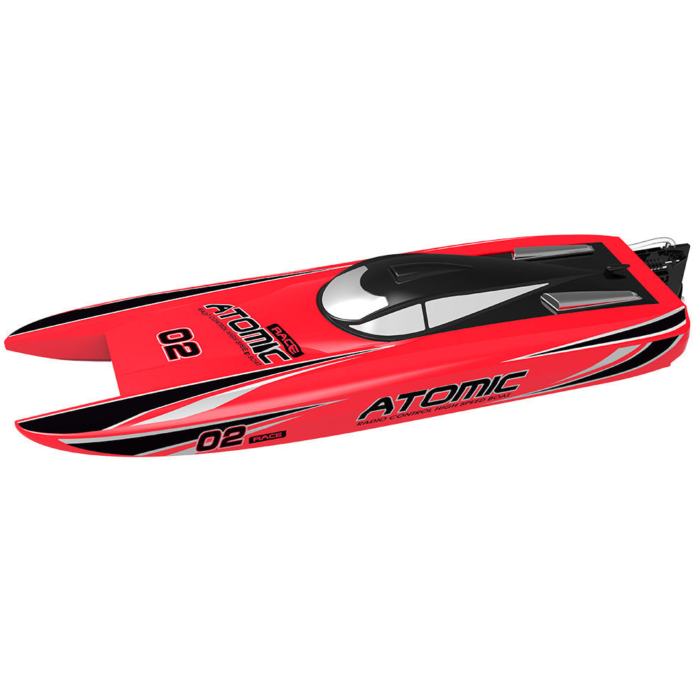 VolantexRC ATOMIC High-Speed Race Boat – Brushless 60 km/h RC Boat with LiPo Battery & Self-Righting System