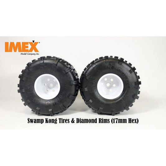 Swamp Kong Tires w/ Diamond Rims (2 Pair) (Choose Colors)