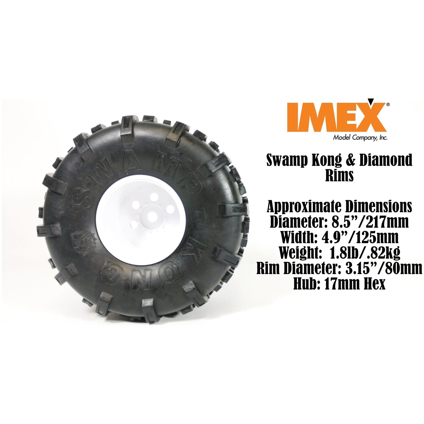 Swamp Kong Tires w/ Diamond Rims (2 Pair) (Choose Colors)