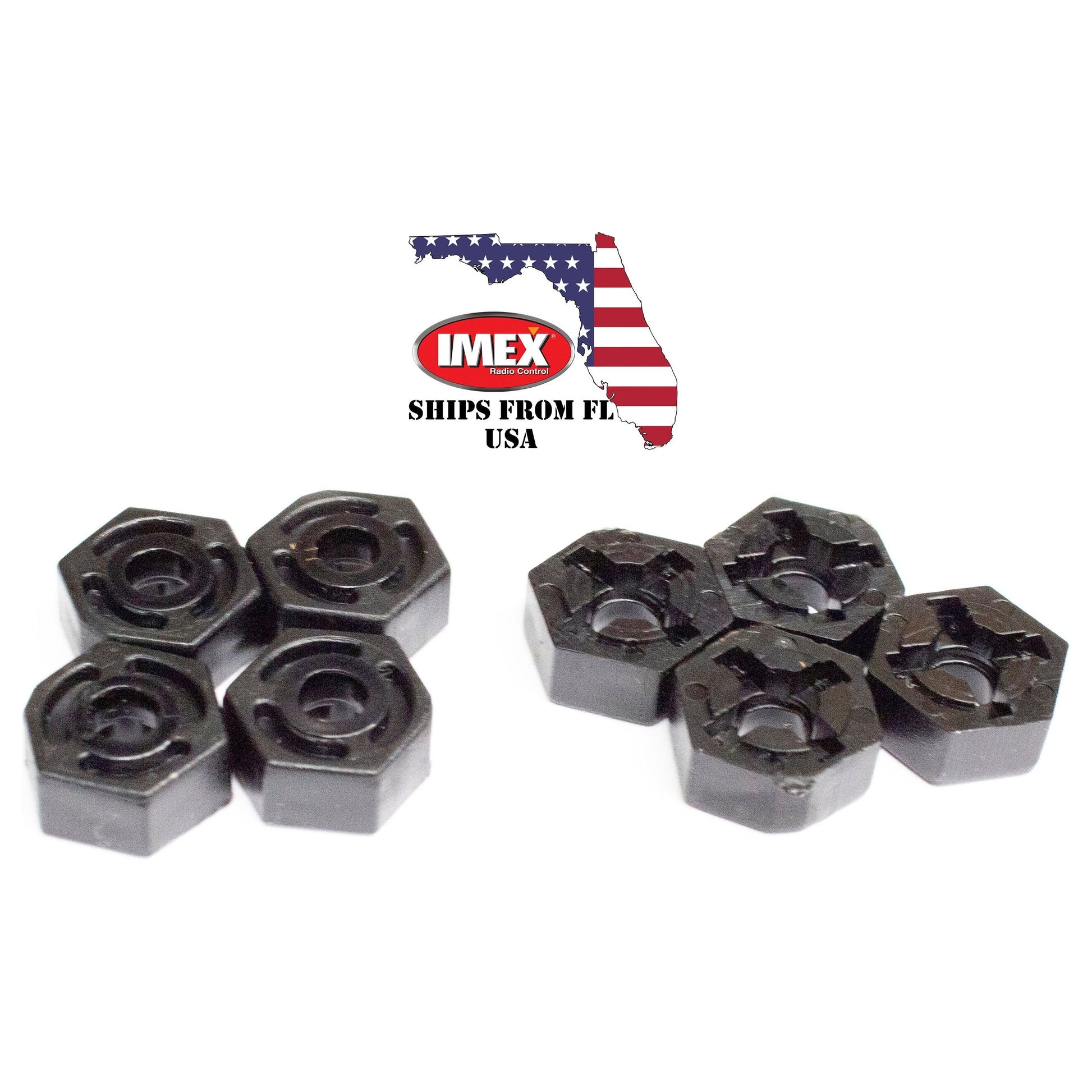 12mm Wheel Hex Adapters (x8)