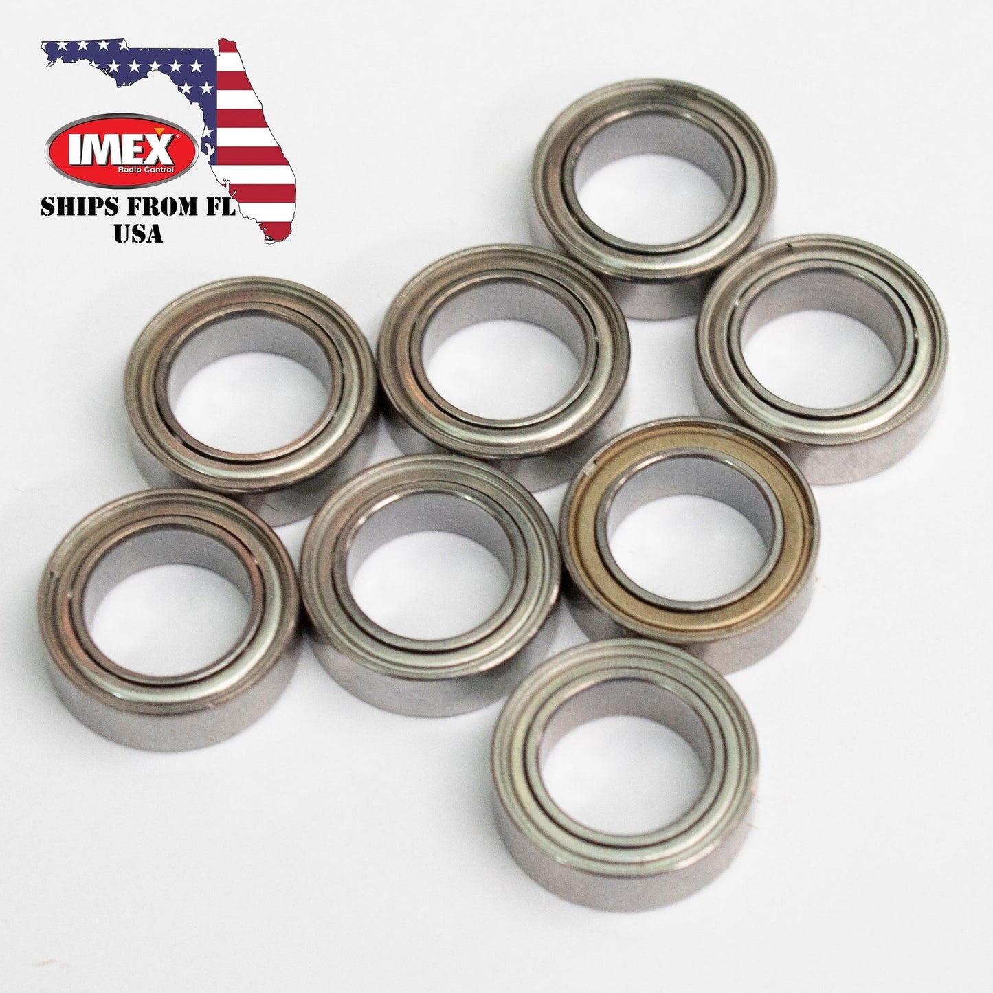 Ball Bearings - 7.93 x 12.7 x 3.95mm (x8)