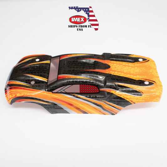 Ninja Truggy Body (Orange/Green/Clear)