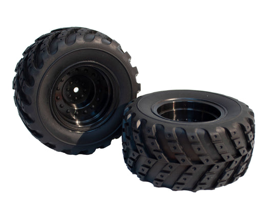 WHEELS-COMPLETE-BLACK  1 PAIR