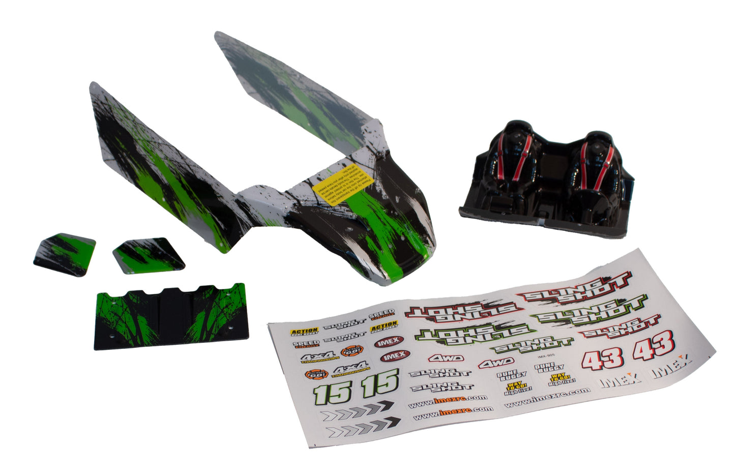 BODY-GREEN & DECAL (SLINGSHOT)