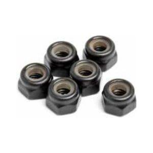 NYLON LOCK NUT M3 - 6 PCS