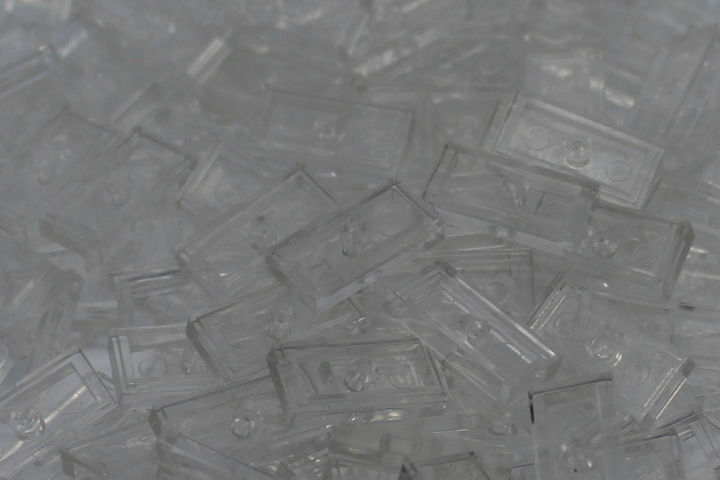 1x2 Tile Brick 200 Pack (Clear)