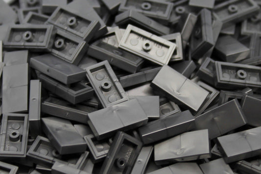 1x2 Tile Brick 200 Pack (Metallic Silver)