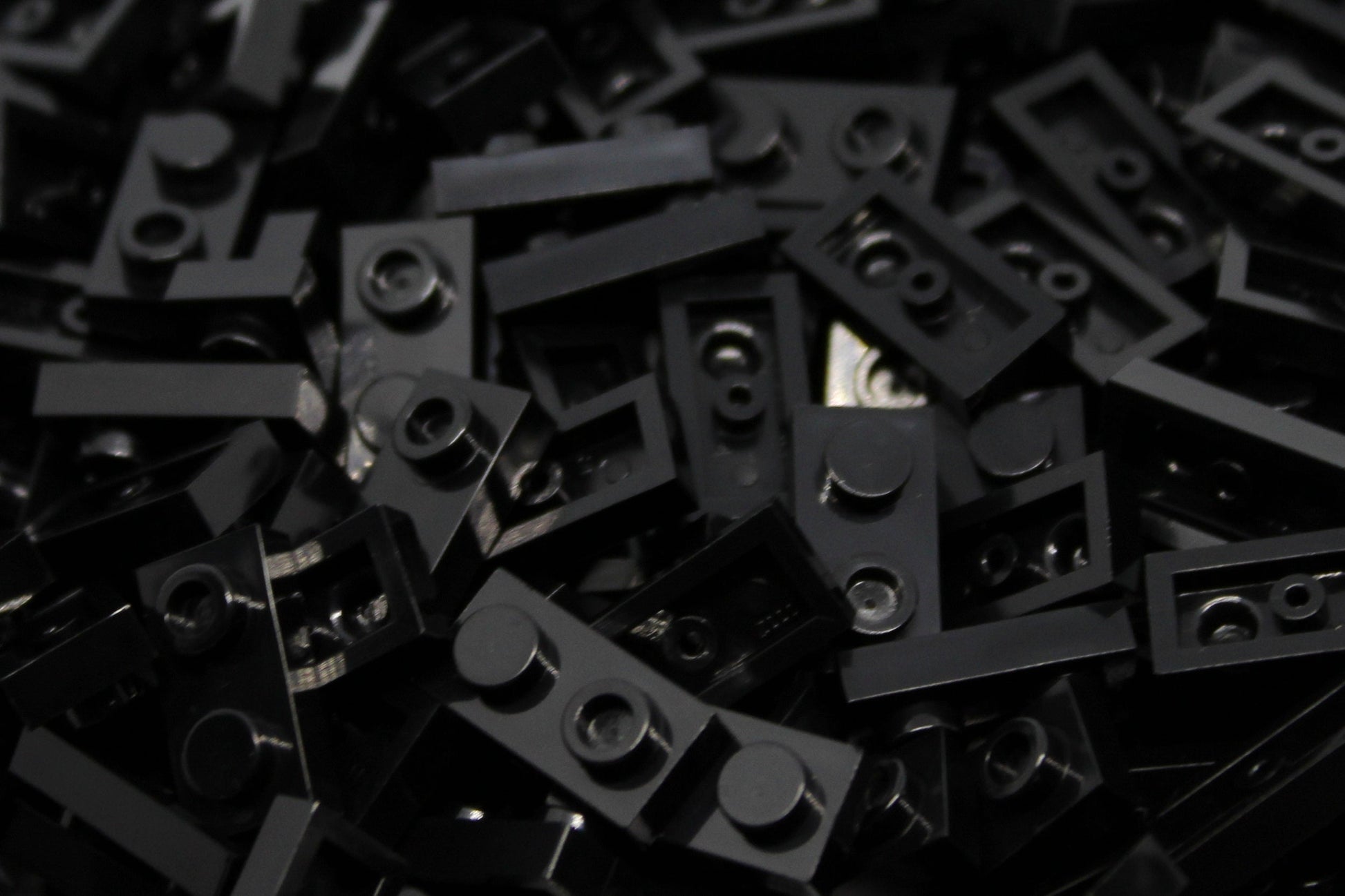 1X2X1/3 Stud Bricks 200 Pack (Black)