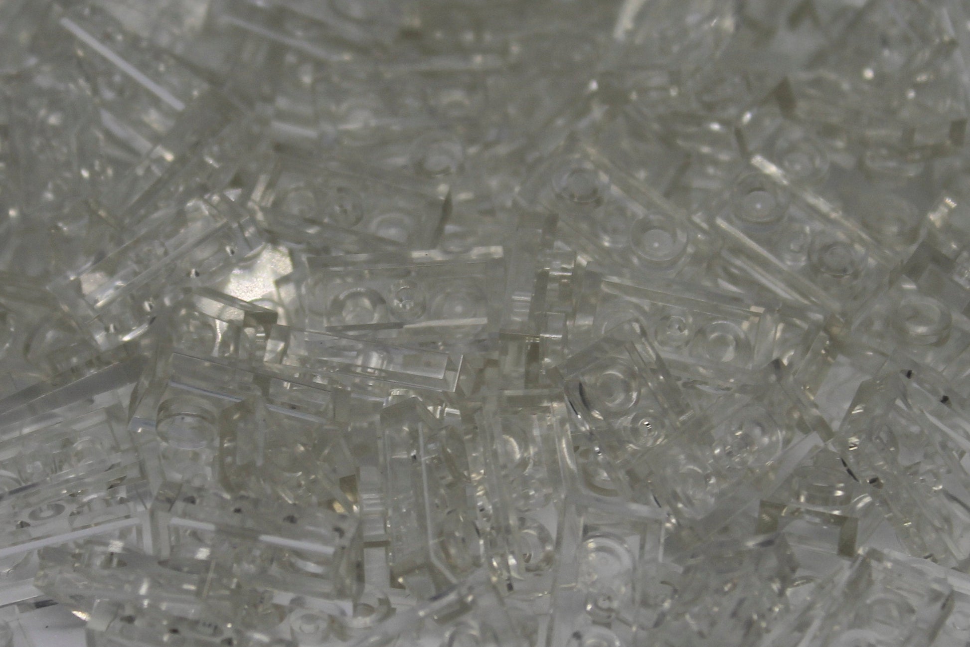 1X2X1/3 Stud Bricks 200 Pack (Clear)
