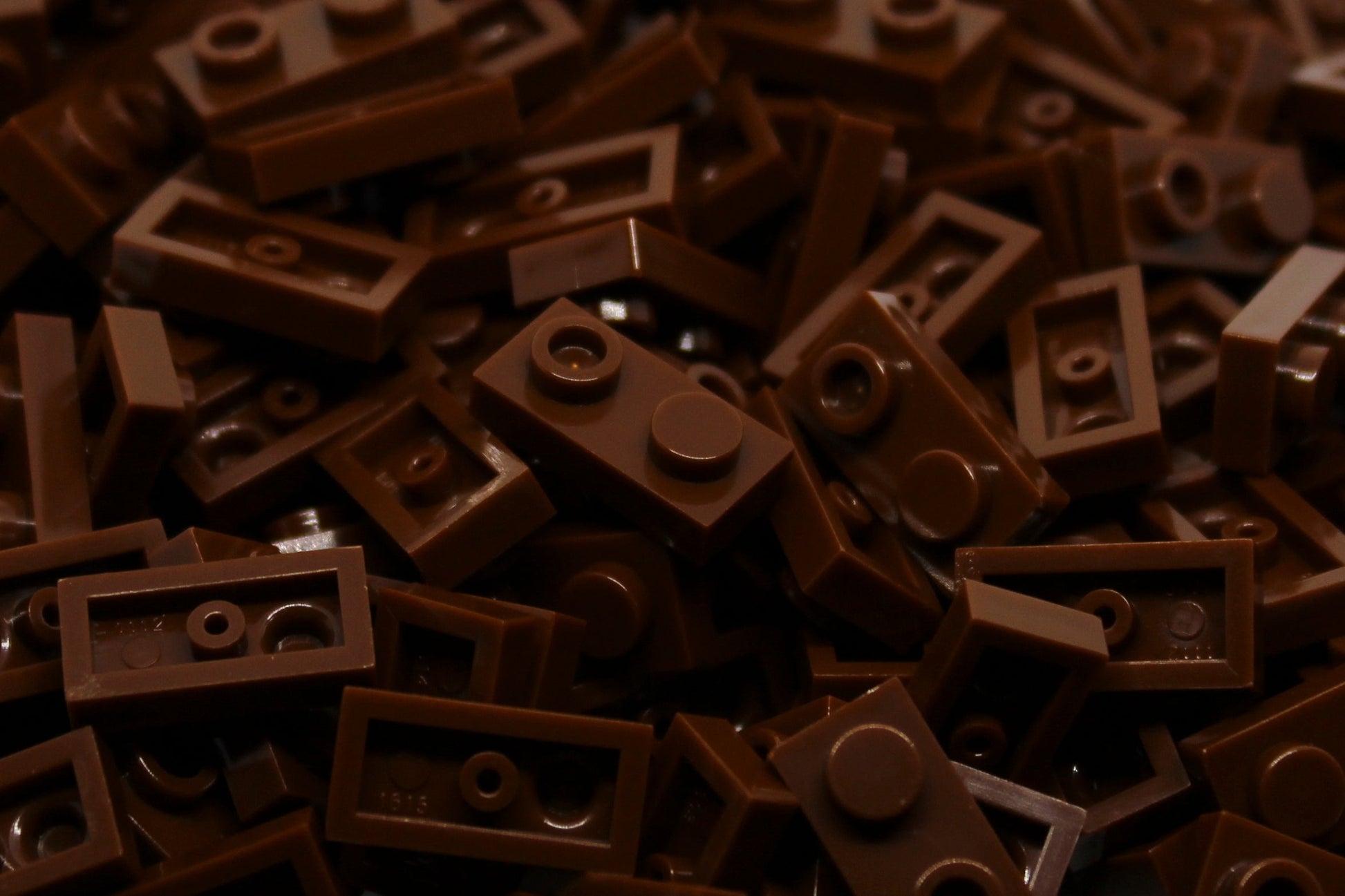 1X2X1/3 Stud Bricks 200 Pack (Brown)