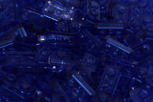 1X2X1/3 Stud Bricks 200 Pack (Transparent Royal Blue)