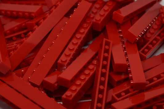 1x12 Stud Bricks 80 Pack (Red)