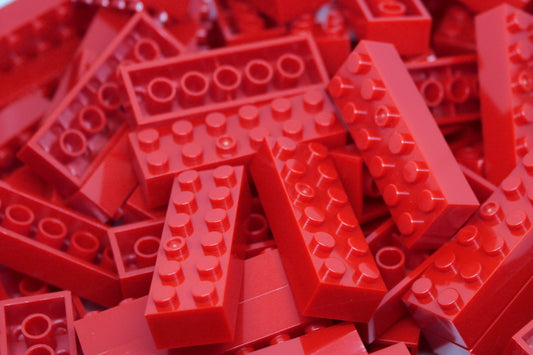2x6 Stud Bricks 80 Pack (Red)