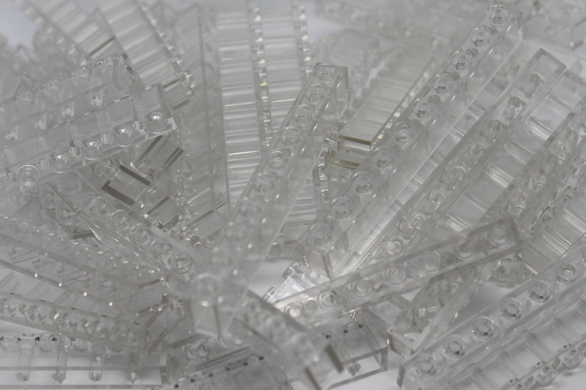 1x10 Stud Bricks 50 Pack (Clear)