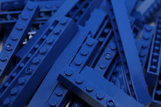 1x10 Stud Bricks 50 Pack (Royal Blue)