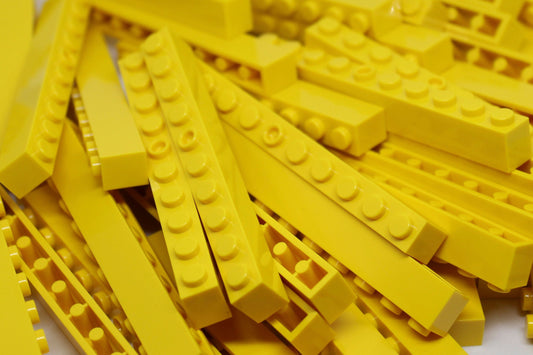 1x10 Stud Bricks 50 Pack (Yellow)