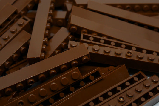 1x10 Stud Bricks 50 Pack (Brown)