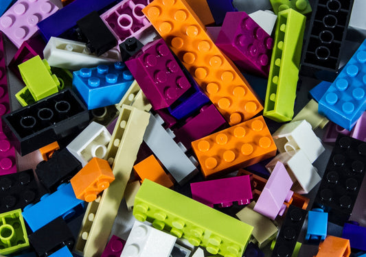 1000 Piece Assorted Pastel Colored Blocks