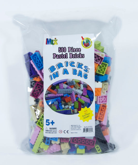 1000 Piece Assorted Pastel Colored Blocks