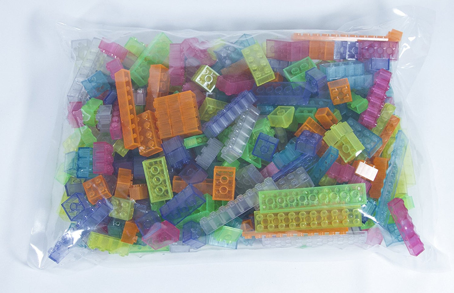 500 Piece Assorted Glow In The Dark Blocks