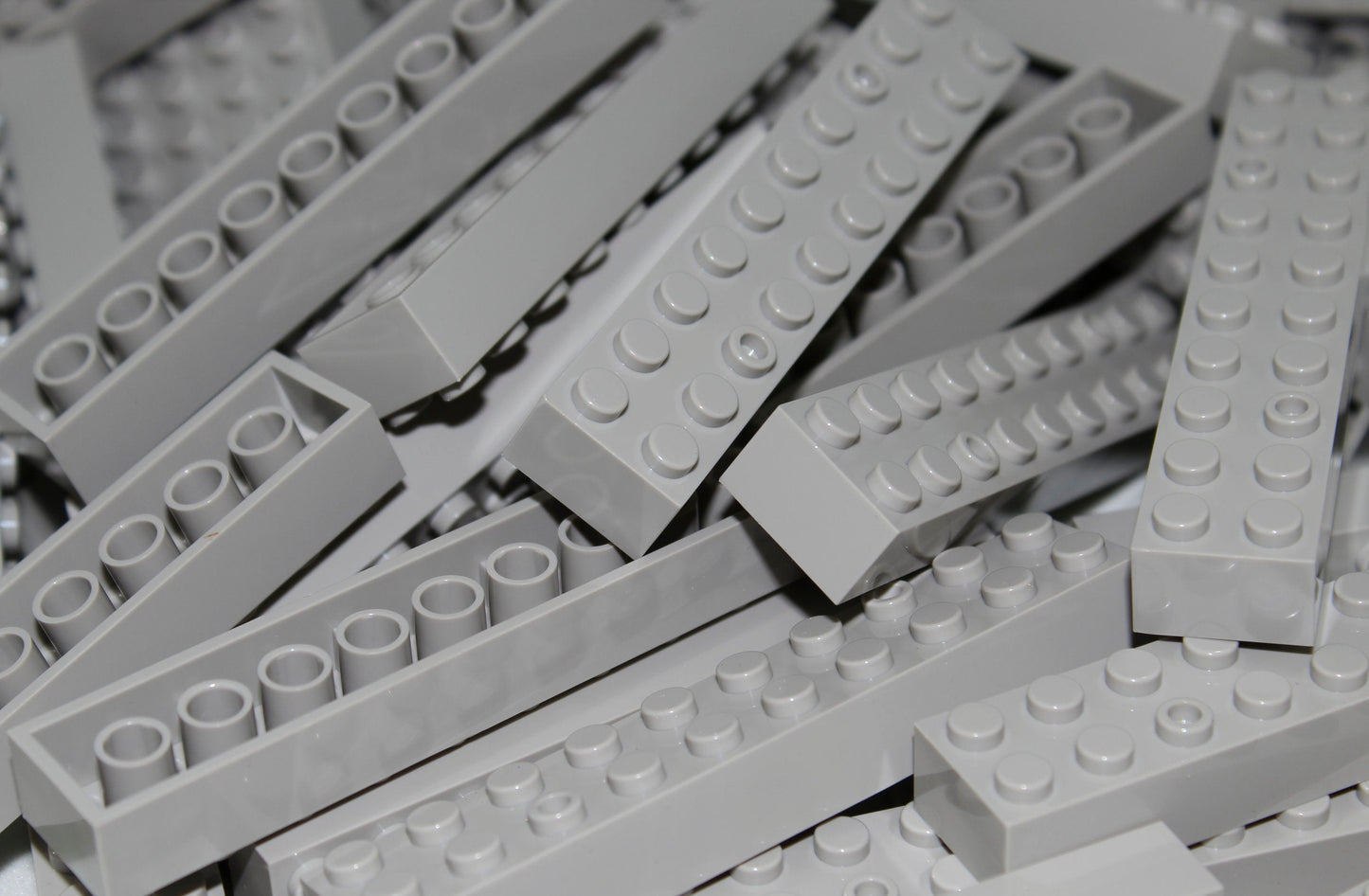 2x10 Stud Bricks 50 Pack (Light Gray)