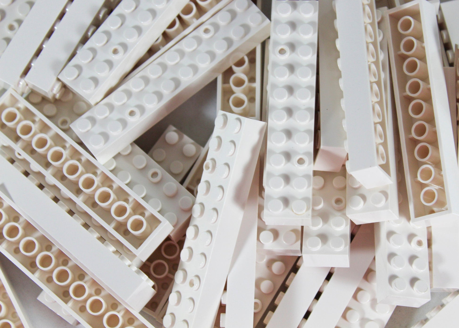 2x10 Stud Bricks 50 Pack (White)