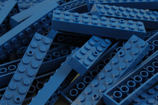 2x10 Stud Bricks 50 Pack (Royal Blue)