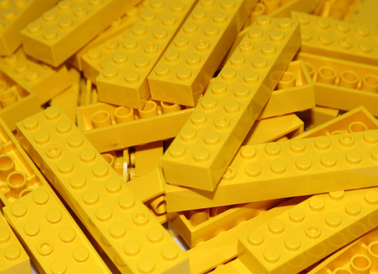 2x10 Stud Bricks 50 Pack (Yellow)