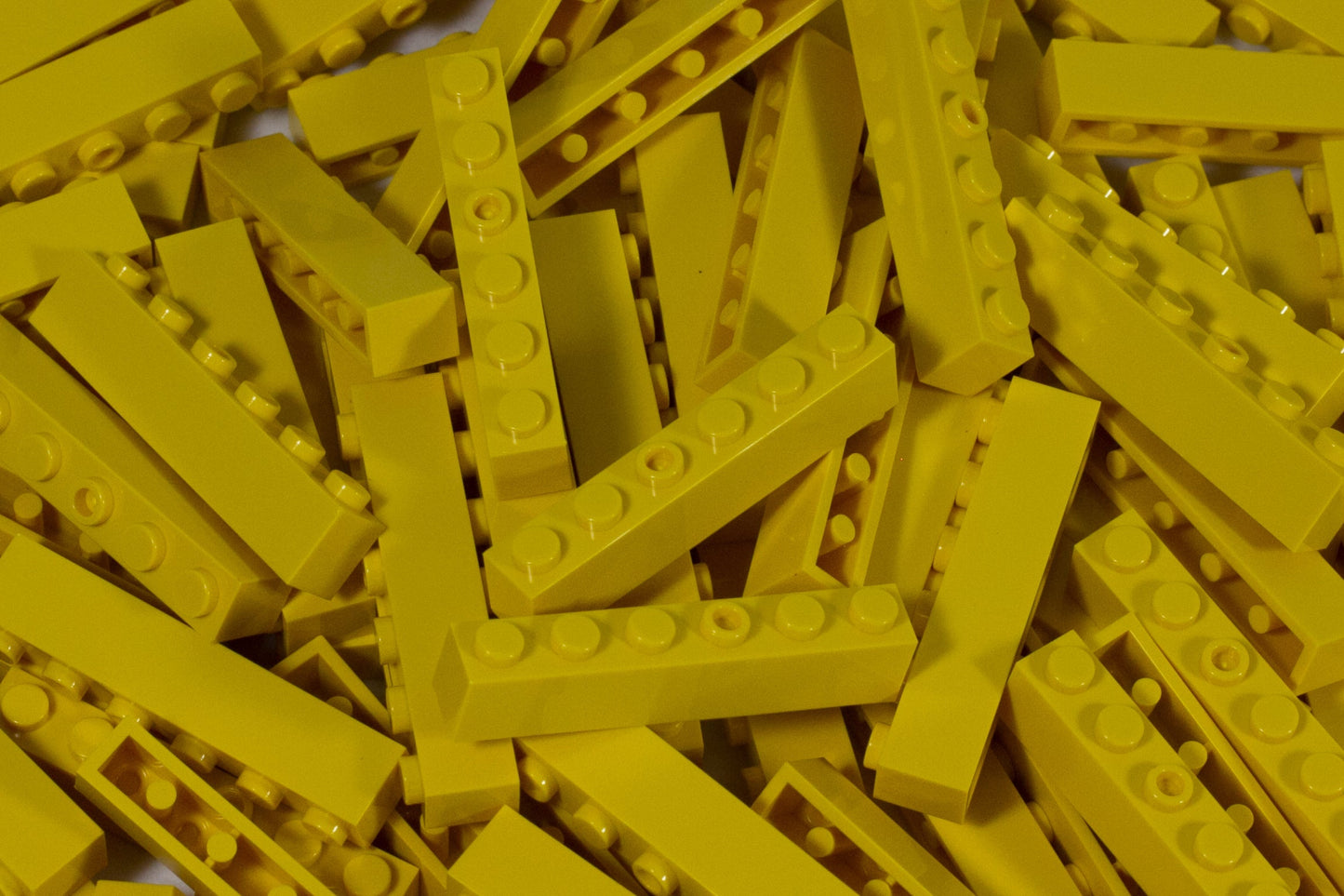 1x6 Stud Brick 100 Pack (Yellow)