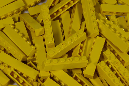 1x6 Stud Brick 100 Pack (Yellow)