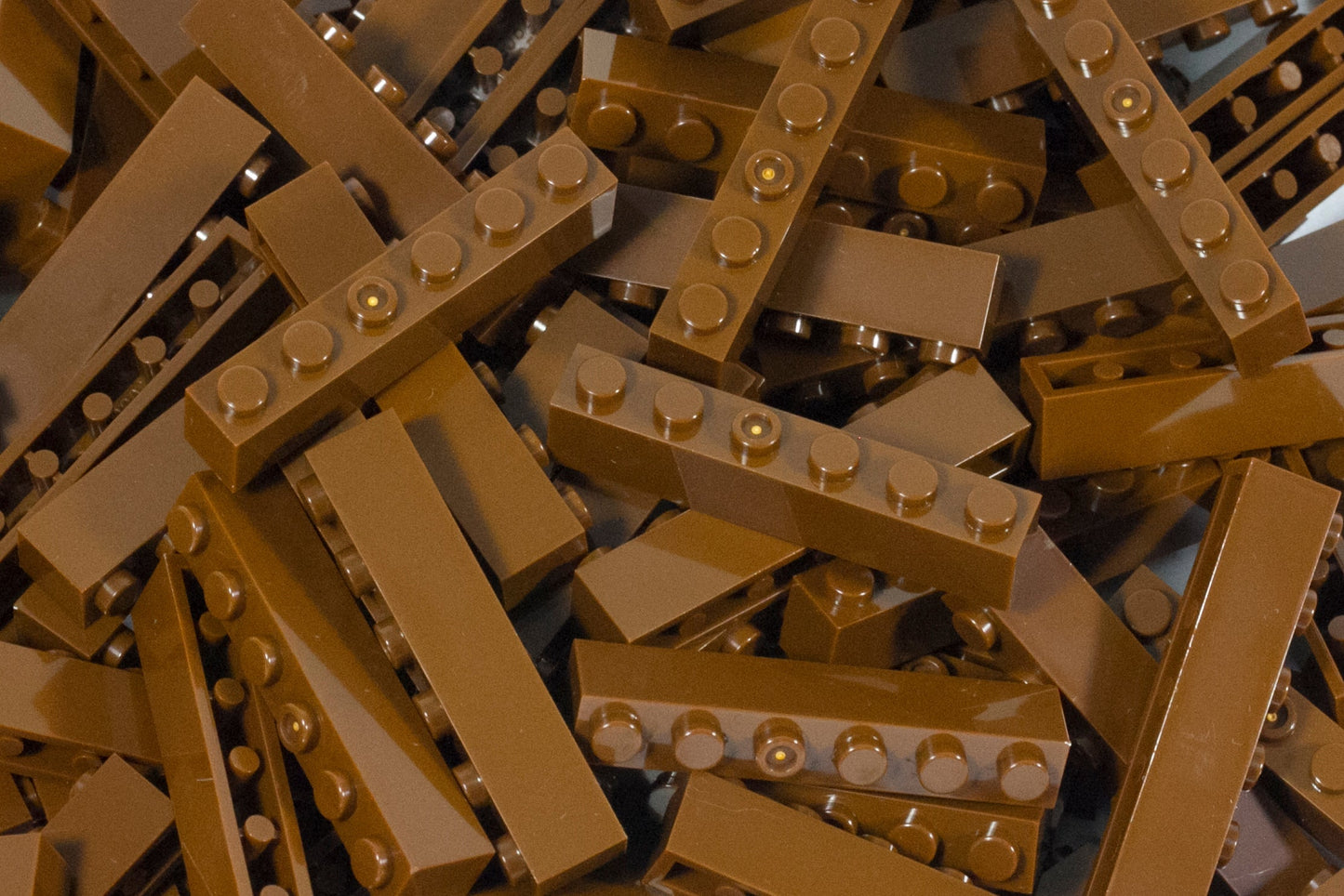 1x6 Stud Brick 100 Pack (Brown)