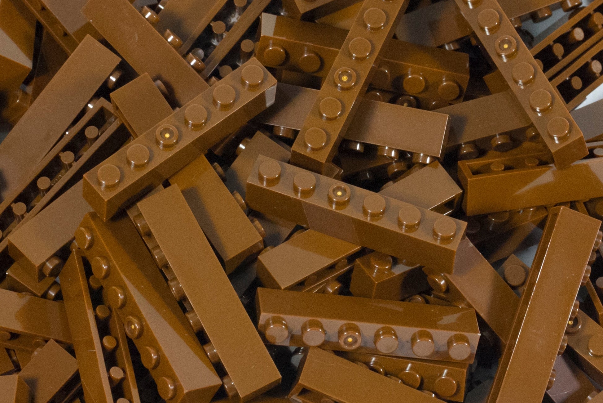 1x6 Stud Brick 100 Pack (Brown)