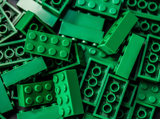 2X4 Brick 100 Pack (Green)
