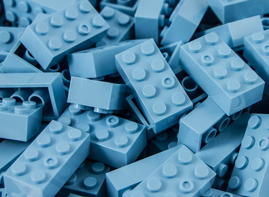 2X4 Brick 100 Pack (Baby Blue)