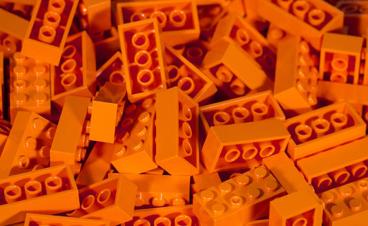 2X4 Brick 100 Pack (Tangerine)