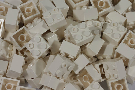 2x2 Stud Brick 100 Pack (White)