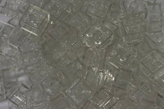 2x2 Stud Brick 100 Pack (Clear)