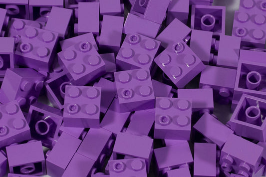 2x2 Stud Brick 100 Pack (Purple)