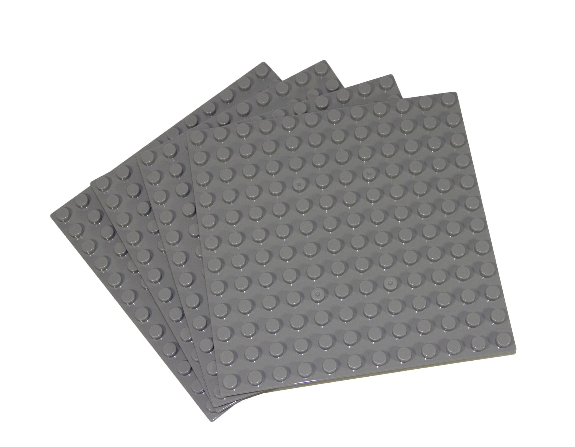12x12 Stud Baseplate 4 Pack (Light Gray)