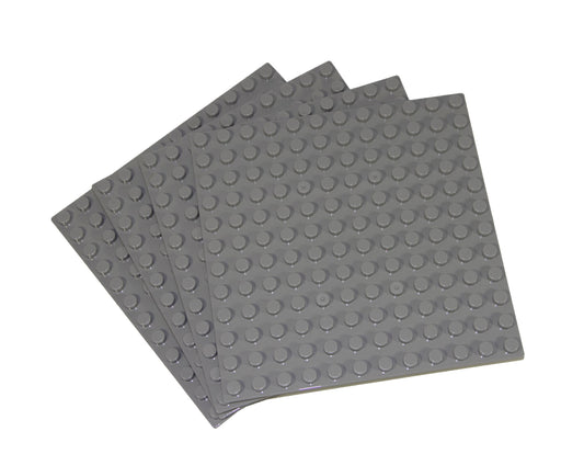 12x12 Stud Baseplate 4 Pack (Light Gray)