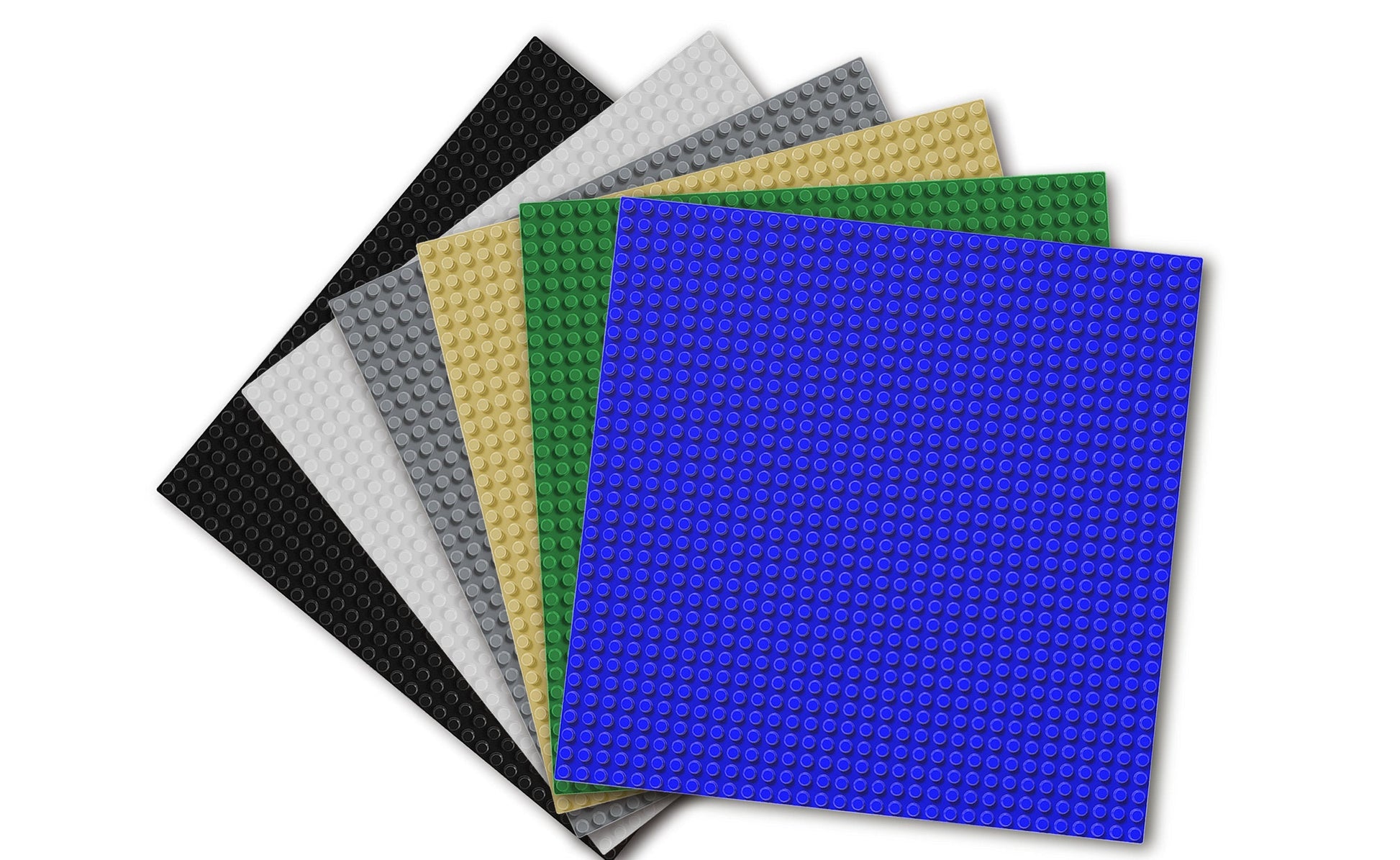 32x32 Stud Baseplate 6 Pack (Assorted Colors)