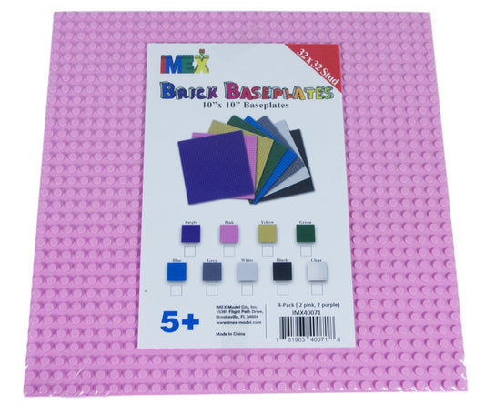 32x32 Stud Baseplate 4 Pack (Pink)