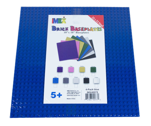 32x32 Stud Baseplate 4 Pack (Blue)