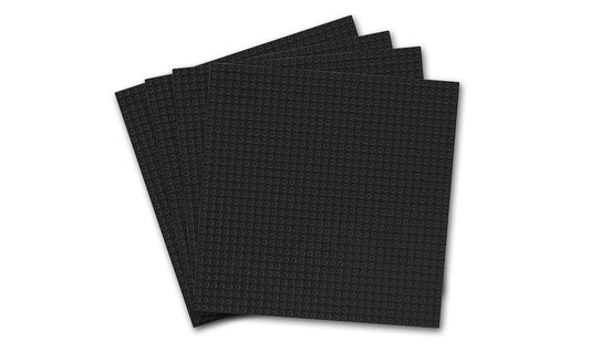 32x32 Stud Baseplate 4 Pack (Black)