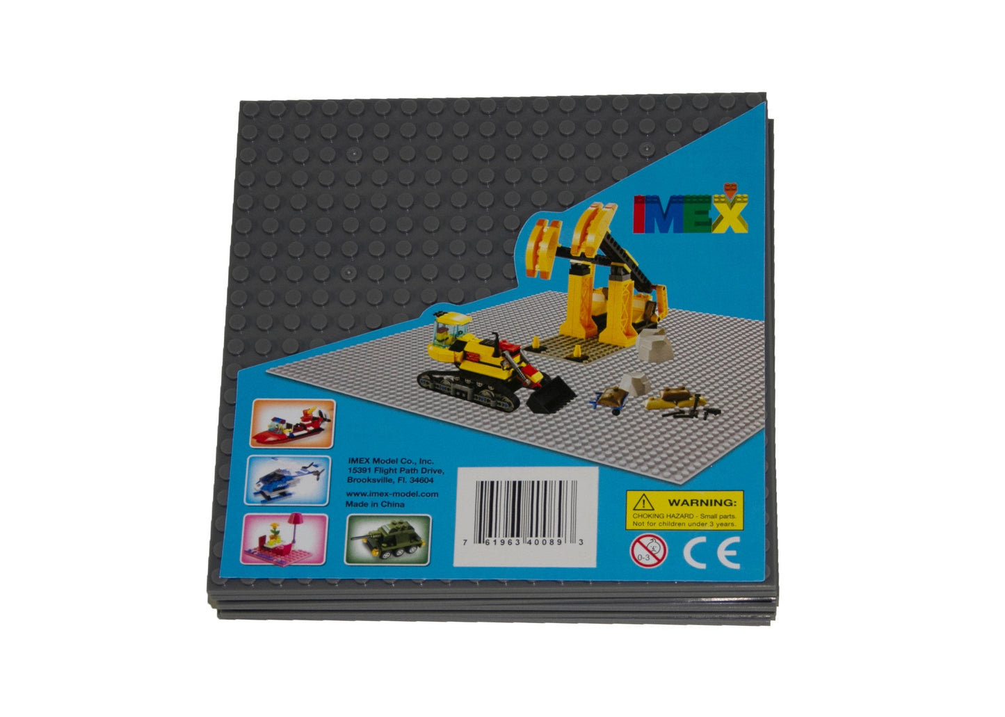 20x20 Stud Baseplate 6 Pack (Gray)