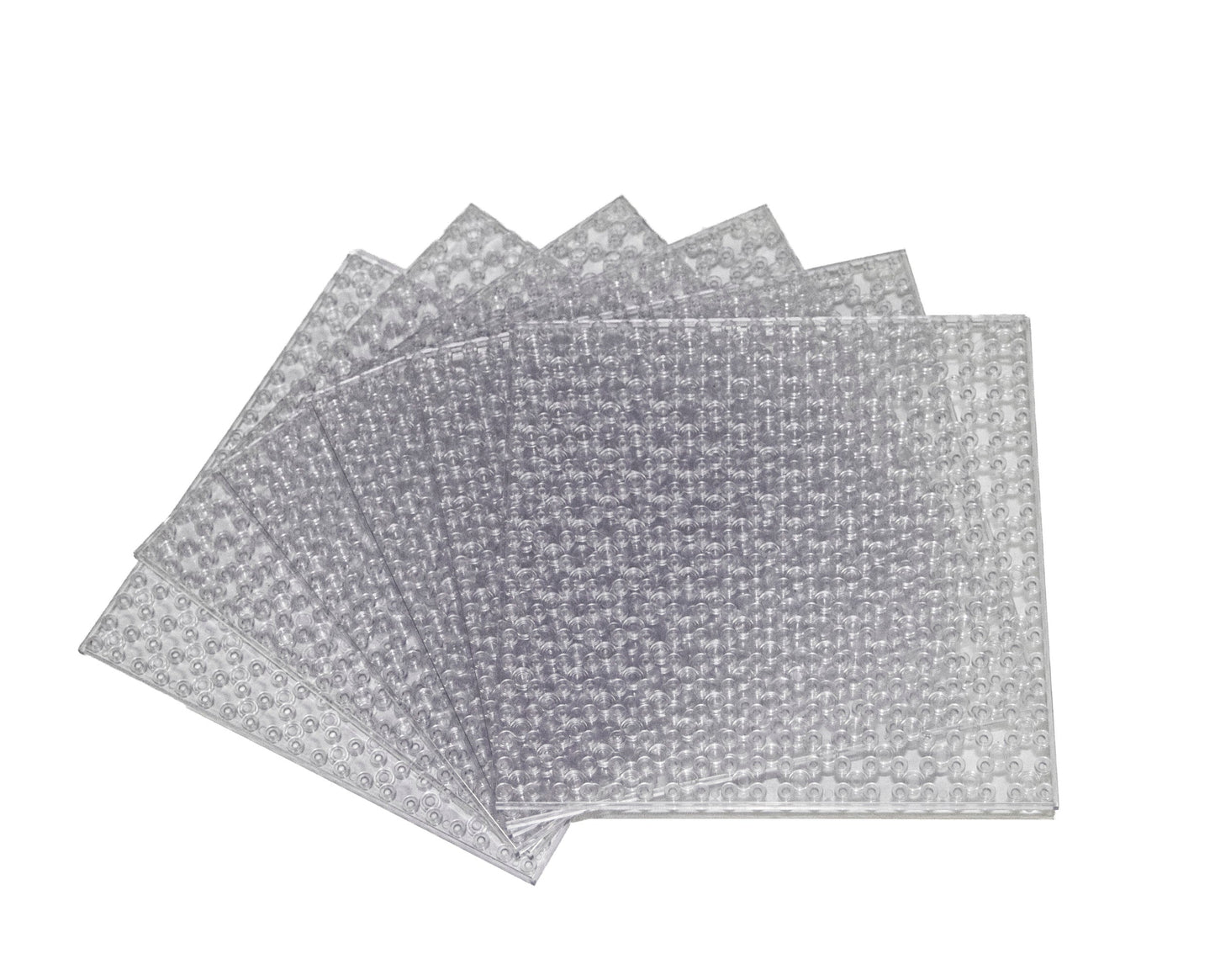 20x20 Stud Baseplate 6 Pack (Clear)