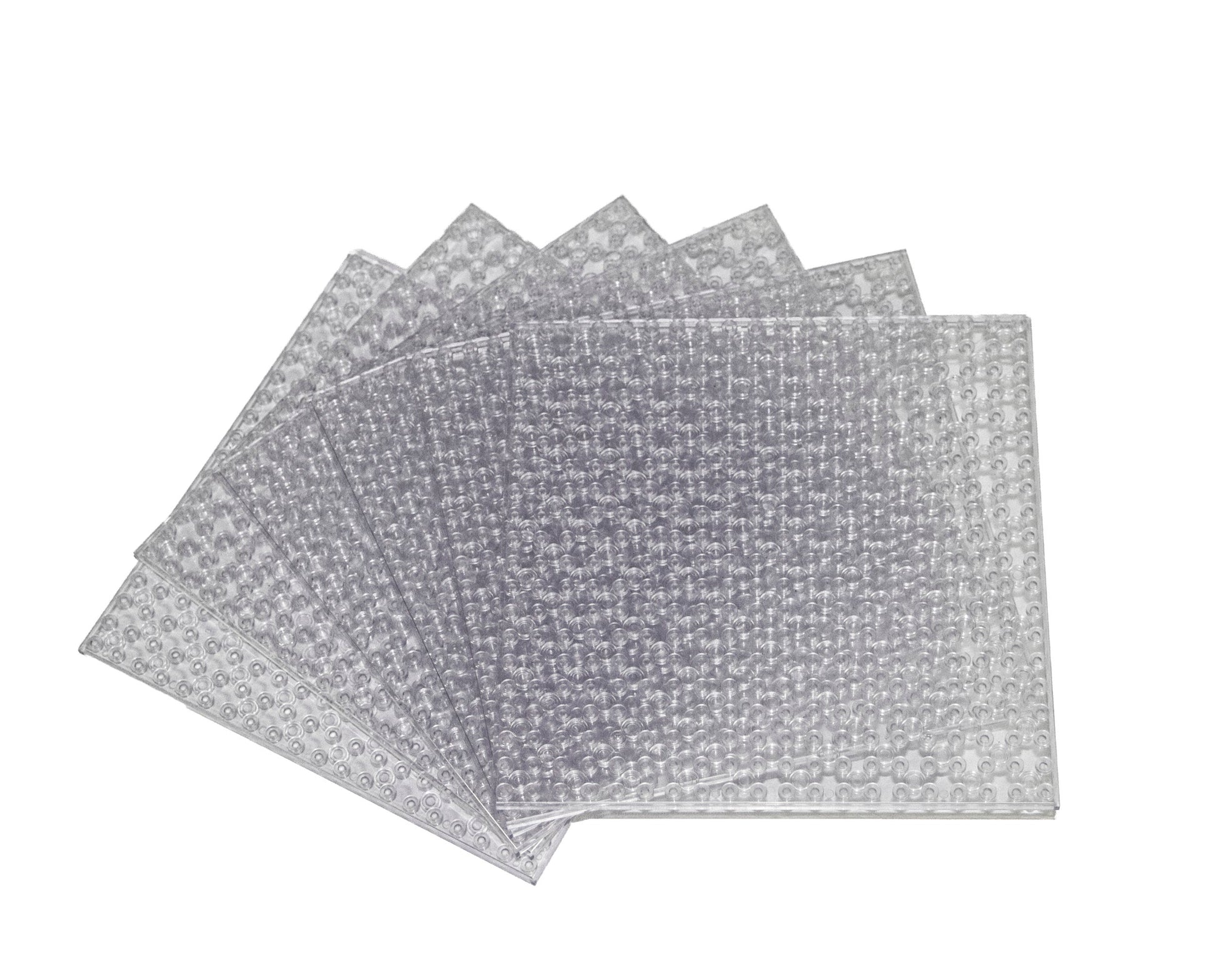 20x20 Stud Baseplate 6 Pack (Clear)