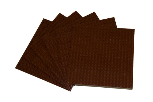20x20 Stud Baseplate 6 Pack (Brown)