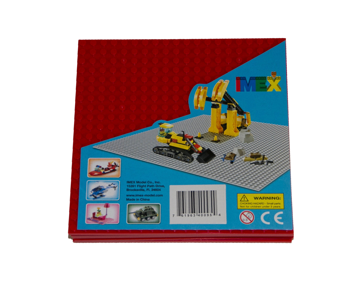 20x20 Stud Baseplate 6 Pack (Red)