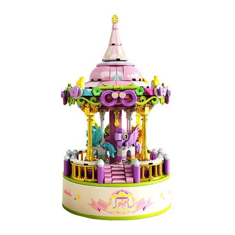 Panlos Creative Music Box Series – Carousel Music Box – Model 656009 (488 Pieces)